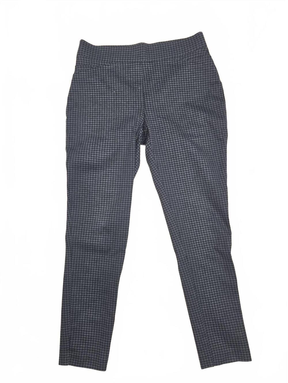 Calvin Klein Houndstooth Pull-On Tailored Pants Trousers Womens Size 4